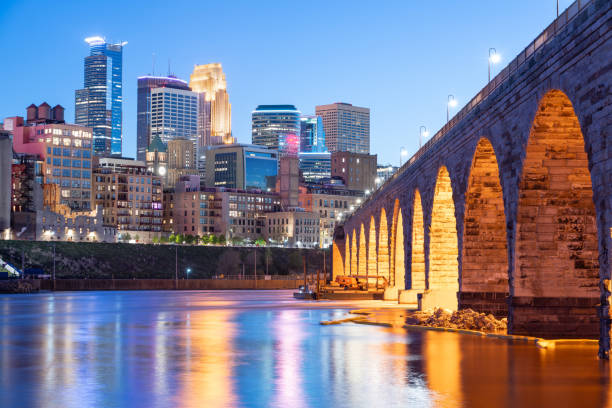 istock Minneapolis, Minnesota, USA at Night 2173341621