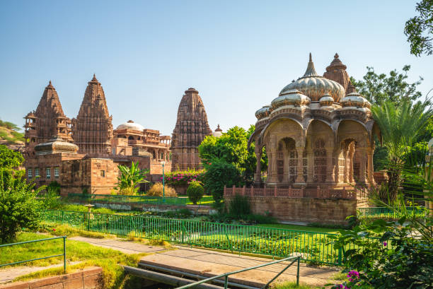 istock The Royal Cenotaph and temples in Mandore Garden 2173346580