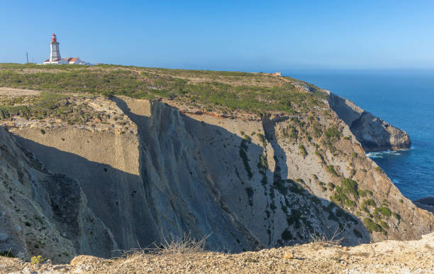 istock Lighthouse Cabo Espichel with cliff and ocean Sesimbra. 2173346991