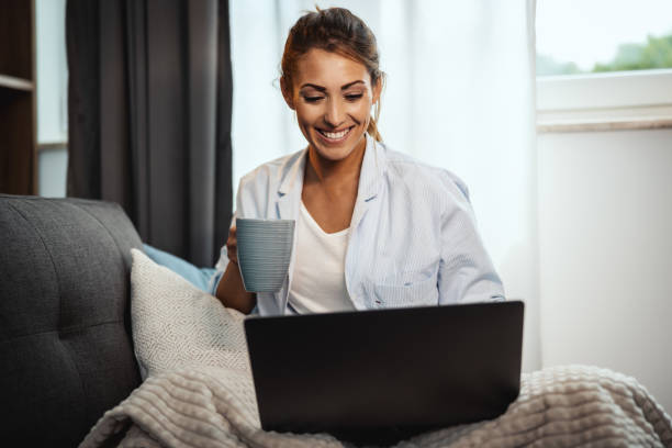 istock Going Through My Blog Before My Day Starts 2173354260