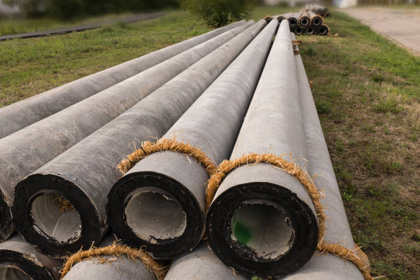 istock New concrete electric power poles 2173362842