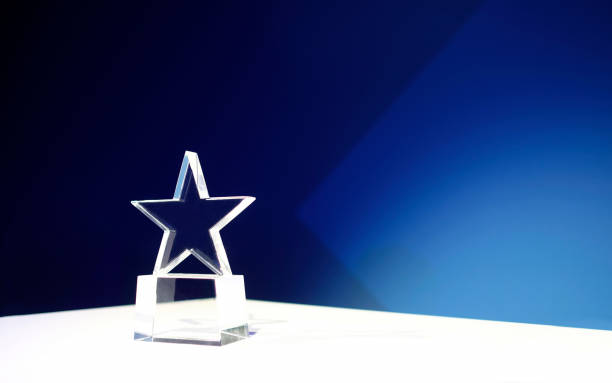 istock Award on a table with spotlights and copy space 2173363846