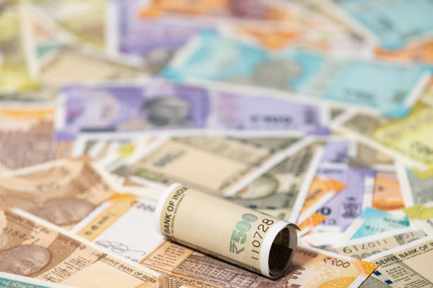 istock Indian currency notes stock photo 2173364021