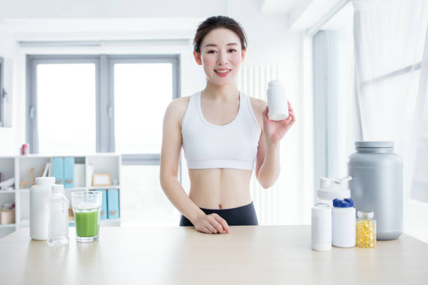 istock Woman preparing protein in kitchen 2173367989
