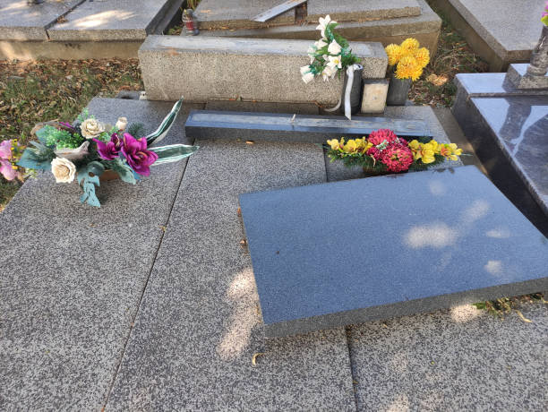 istock Cemetery vandalized, headstones damaged 2173369660