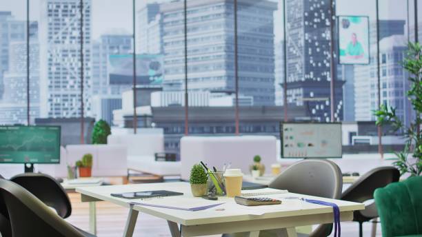 istock Empty corporate high end office for job interviews and recruitment process 2173385914