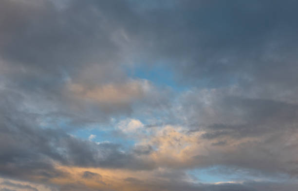 istock Panorama of the sunset autumn sky 2173390846