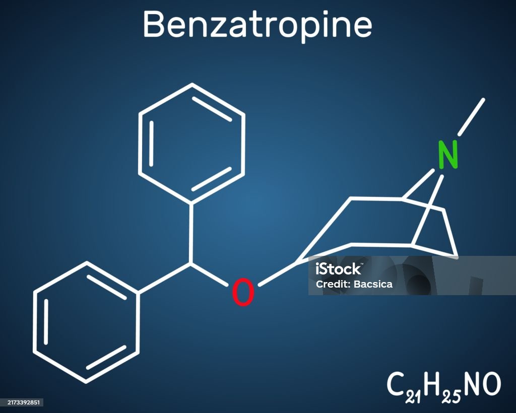 Benztropine Molecule It Is Used To Treat Parkinsons Disease Structural Benztropine Molecule It Is Used To Treat Parkinsons Disease Structural