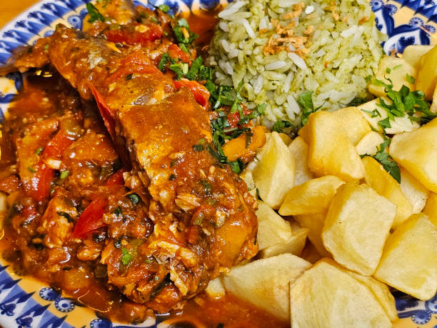 istock Sardines with sauce, broccoli rice and potatoes 2173405226