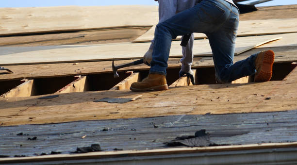 istock Handyman working on repairing the roof 2173421217