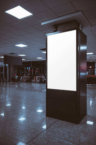 istock Blank airport advertising screen 2173423796