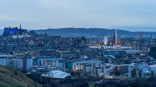 istock Panoramic view of Edinburgh, From Arthurs Seat. 2173439372