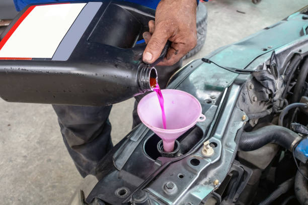 istock Change car coolant To increase efficiency in cooling the engine 2173441874