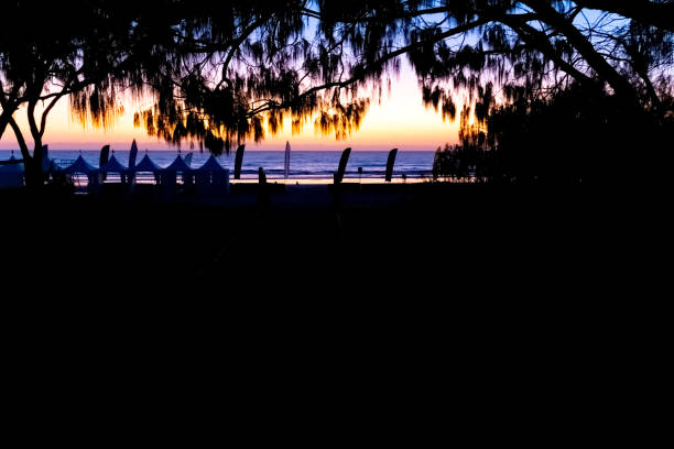 Sunrise over the ocean, background with copy space, full frame horizontal composition