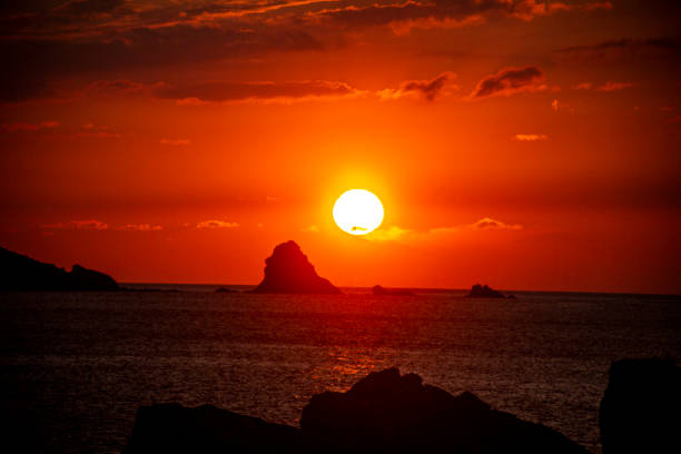 Sacred place and sunset