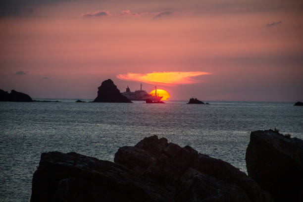 Sacred place and sunset