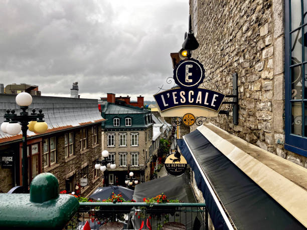 A shopping strip in Petit Champlain of Quebec City