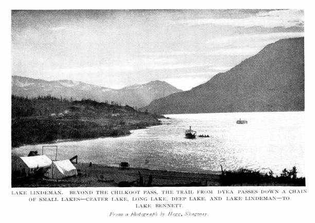 istock Lake Lindeman by Chilkoot Pass on Klondike Trail, British Columbia, Canada, Klondike Gold Rush, 19th Century North American History 2173458437