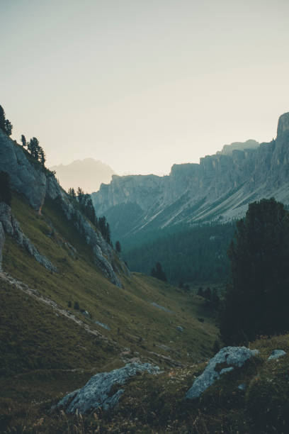 istock Scenic view of mountains in summer, Dolomites 2173471042
