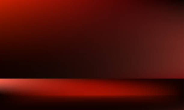 istock Black and red studio background. Space for selling products on the website. Vector illustration. 2173471332