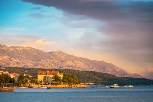 istock Banjol and Rab coastline view 2173476342