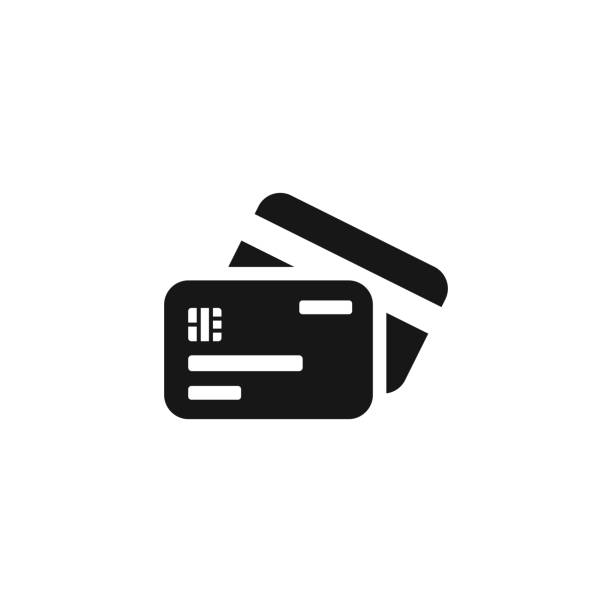 ilustraciones, imágenes clip art, dibujos animados e iconos de stock de credit card icon - tarjeta de crédito