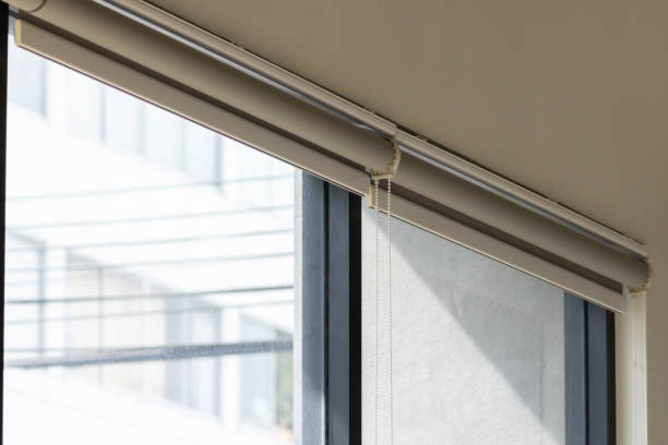 istock A window with a white blinds and a black window 2173478703