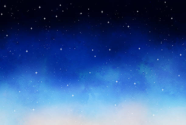 istock Beautiful night sky watercolor style illustration 2173482301