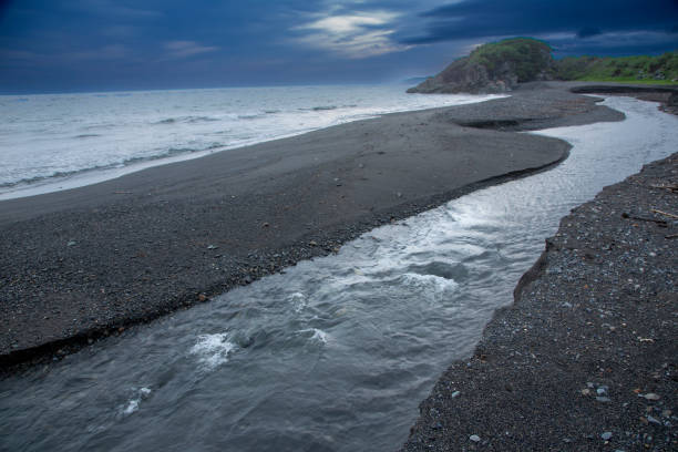 View of Amami Oshima before sunrise