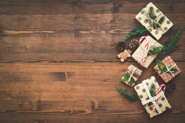 christmas background with christmas gift