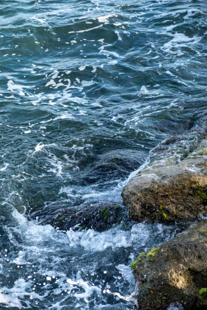 istock cliff cliffs and sea wave with distant shot,slow motion 2173495993