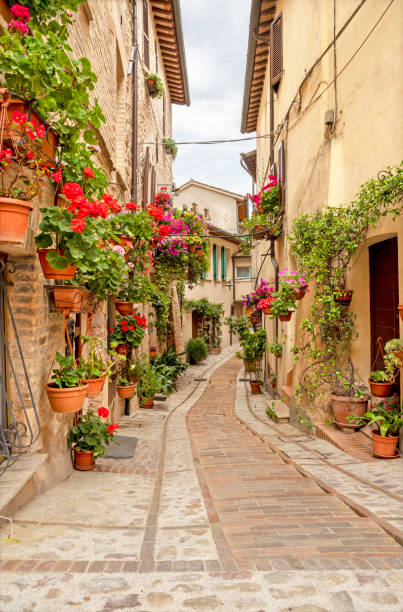 istock Spello - The little aisle on the old Town. 2173501147