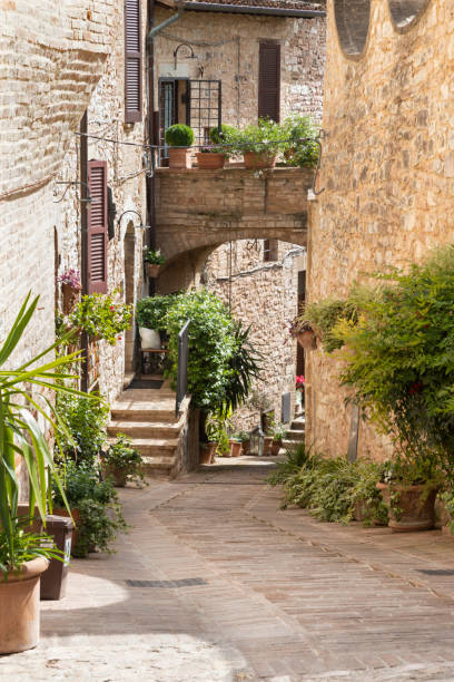 istock Spello - The little aisle on the old Town. 2173501505