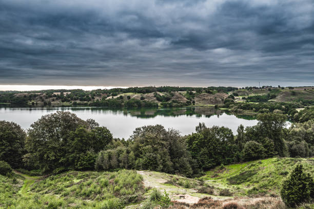 Hald lake in Dollerup hills in Denmark