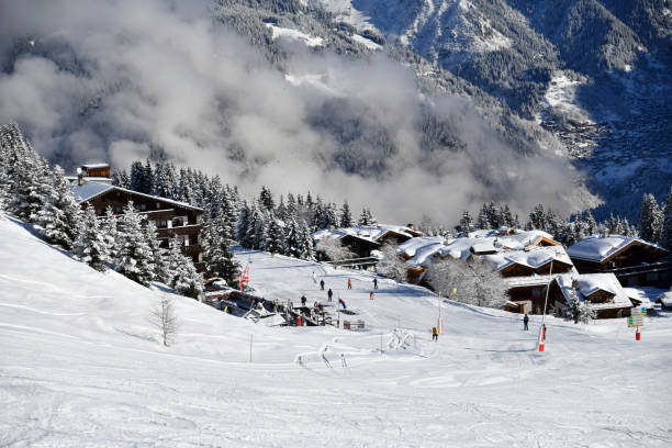 istock Courchevel ski resort by winter 2173513509