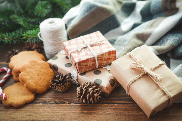 christmas background with christmas gift