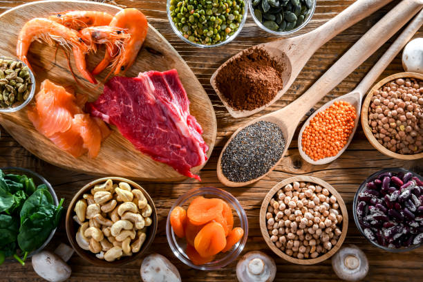istock Composition with food products rich in zinc 2173516204