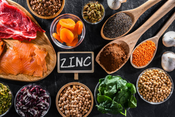 istock Composition with food products rich in zinc 2173516227