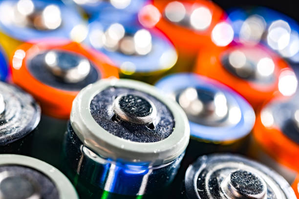 istock Different alkaline batteries. Chemical waste 2173516363