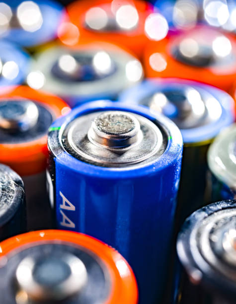 istock Different alkaline batteries. Chemical waste 2173516390