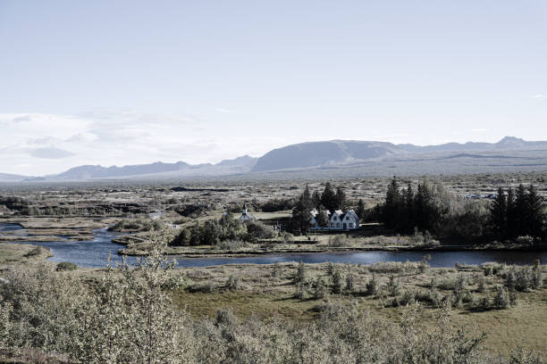 Beautiful scenery of Thingvellir National Park