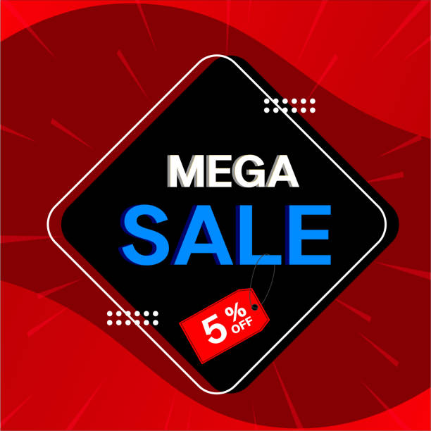 istock 5 percent discount. Discount on creative composition. Product presentation, mockup, podium. Sale banner and poster. Vector illustration. 2173518883