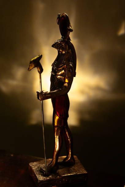 istock Bronze decorative statue of Egyptian god Ra 2173524282