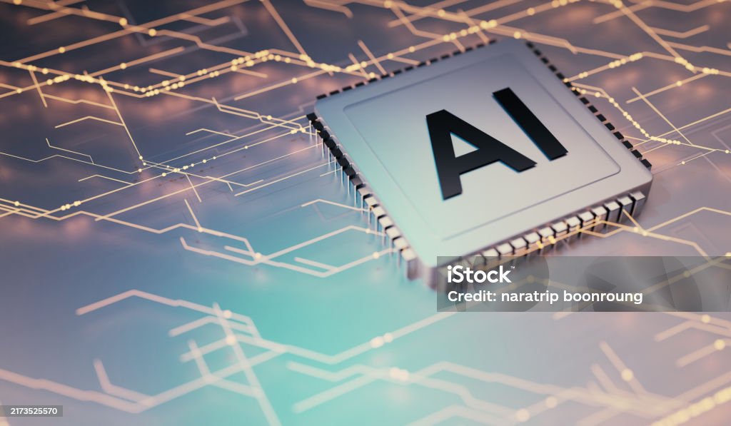 Intelligent Cpu Chip Cpu Circuit Background Ai Chip 3d Rendering Cpu Ai Artificial ...