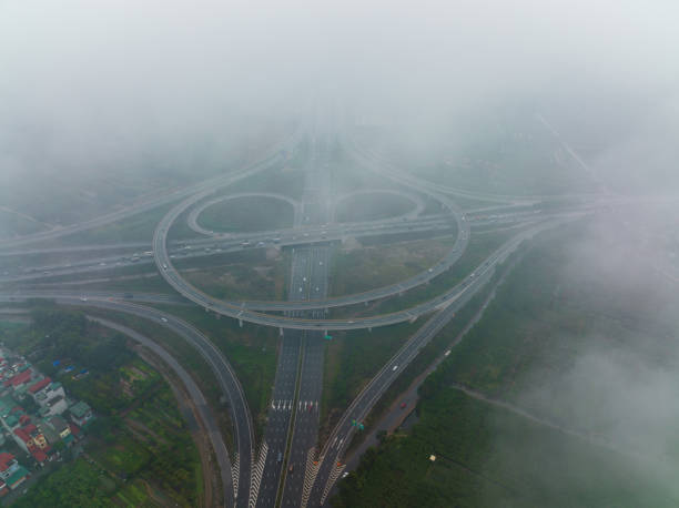 istock Aerial view of intersection 1A - Hanoi Haiphong highway 2173551508