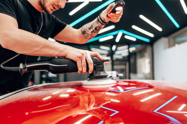 istock Car polishing and detailing 2173553056