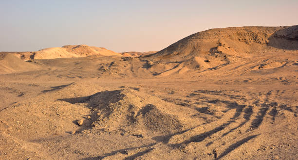 istock Sahara desert landscape at sunset, Egypt. 2173570383