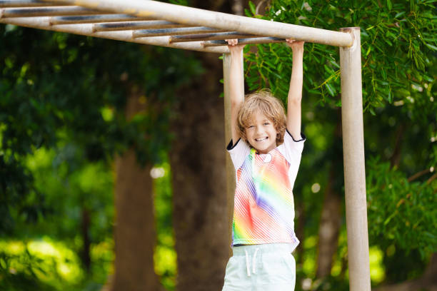 istock Child on playground. Active kid in school yard. 2173577151