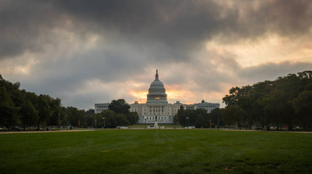 istock Storm clouds over the US Capitol 2173578946