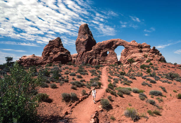 istock Arches NP - Approaching Turrent Arch - 1986 2173588810